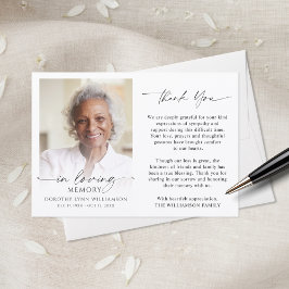 Memorial Thank You In Loving Memory Photo Tack Kort