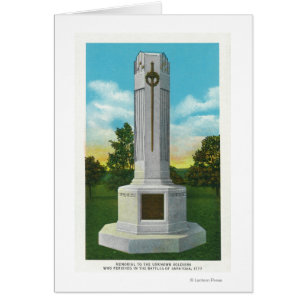 Memorial till vyn Okänd soldat Hälsningskort