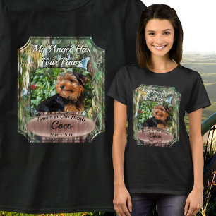 Memorial Träd Min ängel har fyra Tass OAX1 T Shirt