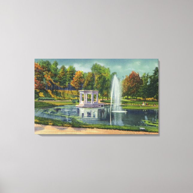 Memorial View för kongressparken Krig Canvastryck (Framsida)