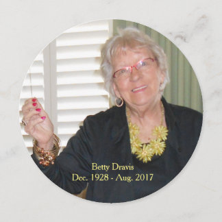 Memorialkort, meddelande om avbruten uppsägning, b inbjudningar