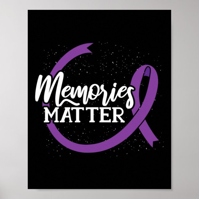 Memorials Matter - Alzheimers medvetenhet - Nation Poster (Framsidan)
