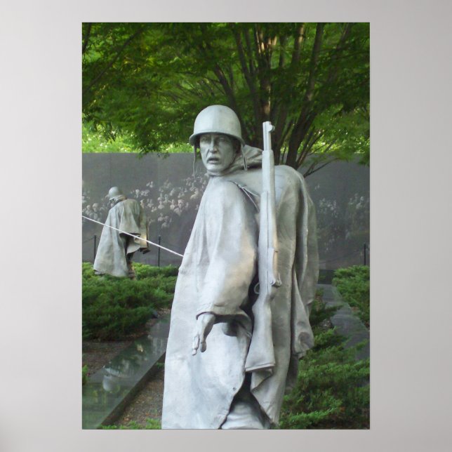 Memorialserie 3 för koreanska veteraner i Krig Poster (Framsidan)