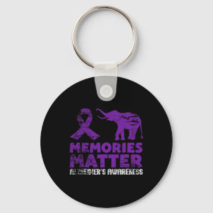 Memories Matter Alzheimer - Lila Elephant 1 Nyckelring