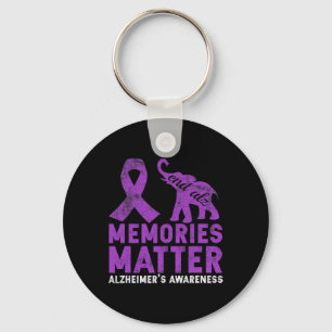 Memories Matter Alzheimer - Lila Elephant Nyckelring