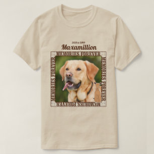 Memorisera Anpassningsbarna Foto och Namn T-shirt