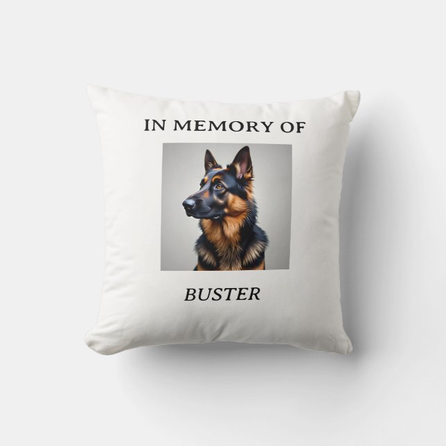Memory of Pet Throw Pillow Kudde (Framsida)