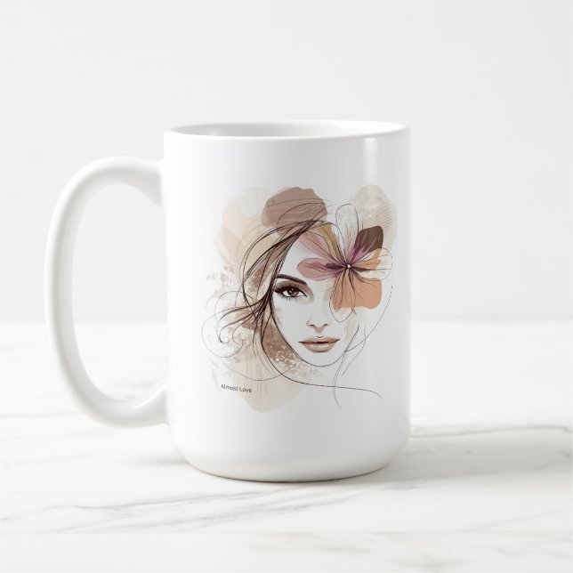 MemoryUs Almost Love Song Lyric Coffee Mug Kaffemugg (Vänster)