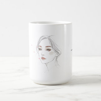 MemoryUs Porträtt Mugg – Minimal konst kaffekopp