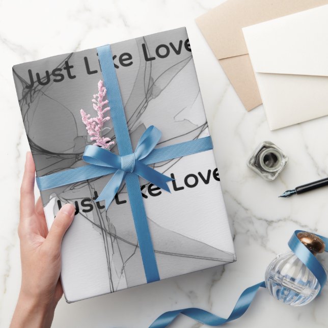 MemoryUs presentpapper – designen Just Like Love (Gifting)