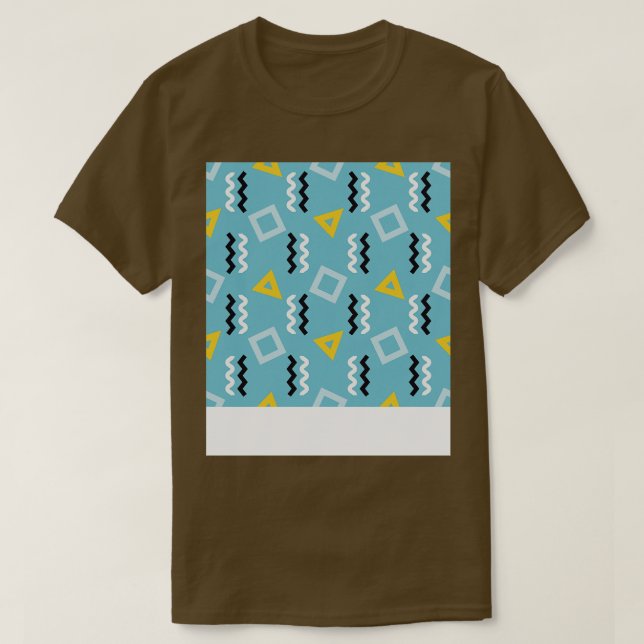 Memphis 80s Stil Graphic Design Mönster T Shirt (Design framsida)
