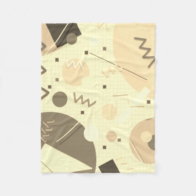 Memphis #82 Sepia Fleecefilt (Framsidan)