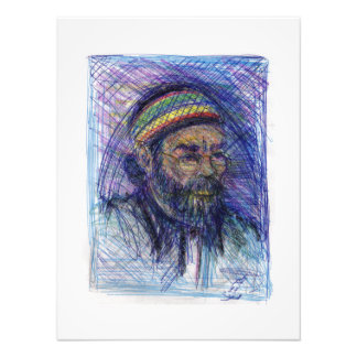 Memphis Artist 2 Skriv ut vit ram Fototryck