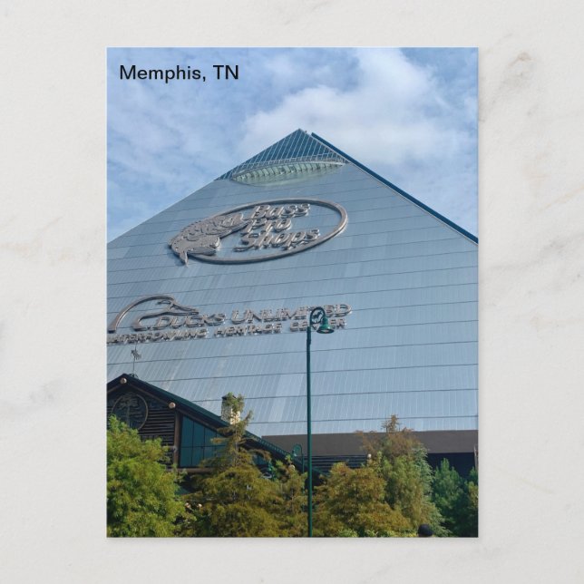 Memphis Bass Pro Pyramid Vykort (Framsida)