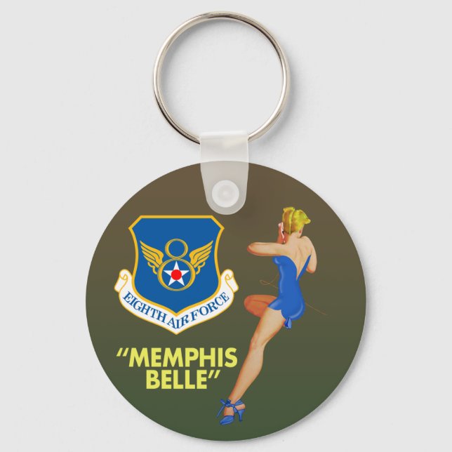 Memphis Belle’ 8th Luft Force Nyckelring (Framsida)