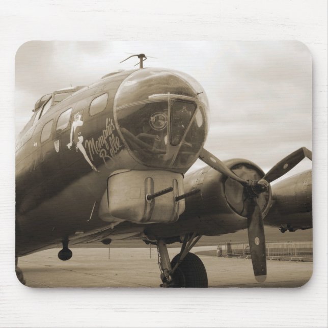 Memphis BelleSepia Mousepad Musmatta (Framsidan)