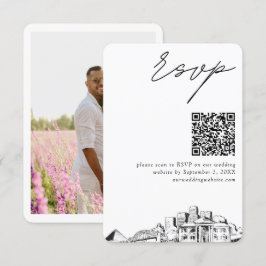 Memphis Bröllop OSA QR Code Small Tilläggskort