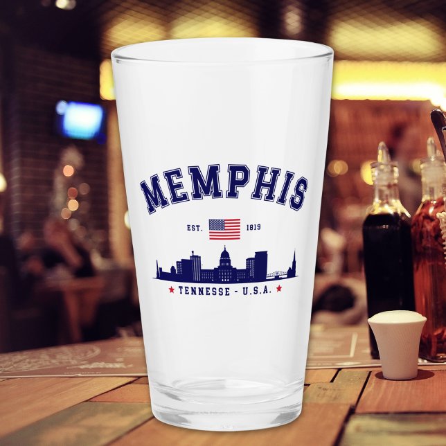 "Memphis– Cheers to 1819 & the Bluff City" Glaskopp (Skapare uppladdad)