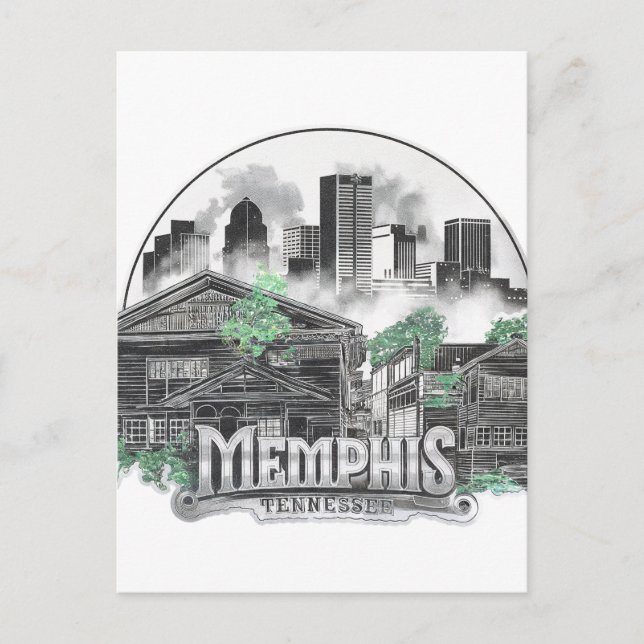 Memphis City Tennessee USA Vykort (Framsida)