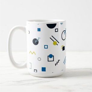 Memphis, coola, trendig, modern geometrisk konst kaffemugg