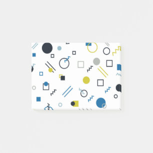 Memphis coola, trendig, modern geometrisk konst post-it block