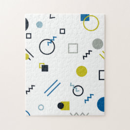 Memphis, coola, trendig, modern geometrisk konst pussel