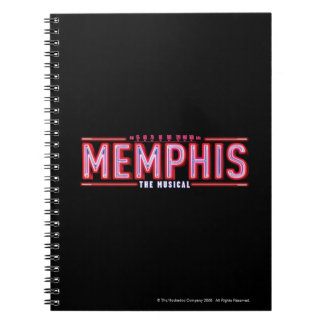 MEMPHIS - den musikaliska logotypen Anteckningsbok Med Spiral