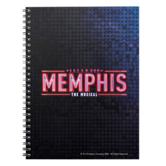 MEMPHIS - den musikaliska logotypen Anteckningsbok Med Spiral