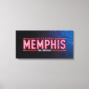 MEMPHIS - den musikaliska logotypen Canvastryck