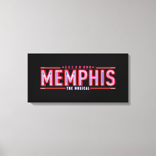 MEMPHIS - den musikaliska logotypen Canvastryck