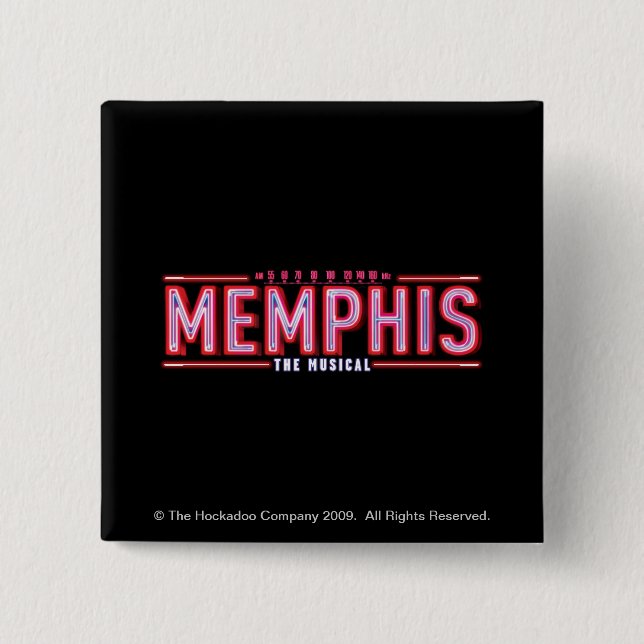 MEMPHIS - den musikaliska logotypen Knapp (Framsida)