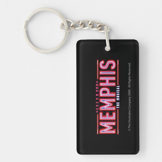 MEMPHIS - den musikaliska logotypen Nyckelring (Framsidan)