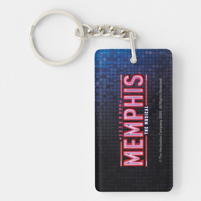 MEMPHIS - den musikaliska logotypen Nyckelring (Framsidan)