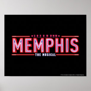 MEMPHIS - den musikaliska logotypen Poster