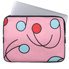 Memphis Design Drupes Laptop Fodral