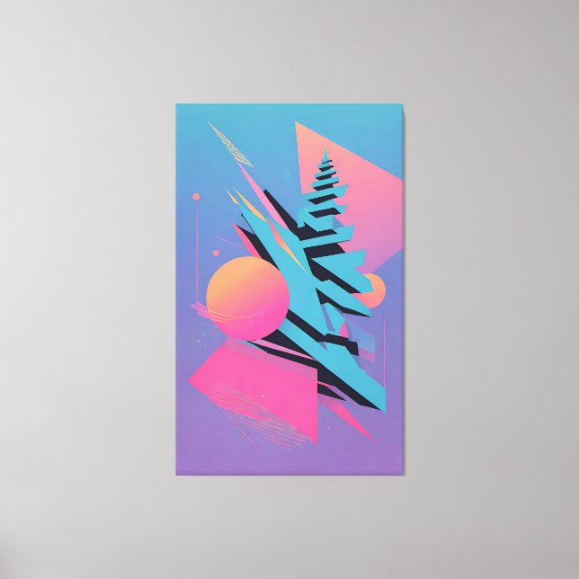 Memphis design - Ken Gage Art Canvastryck (Framsida)