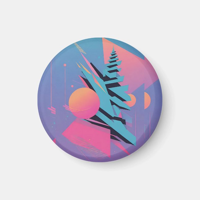 Memphis design - Ken Gage Art Magnet (Framsidan)