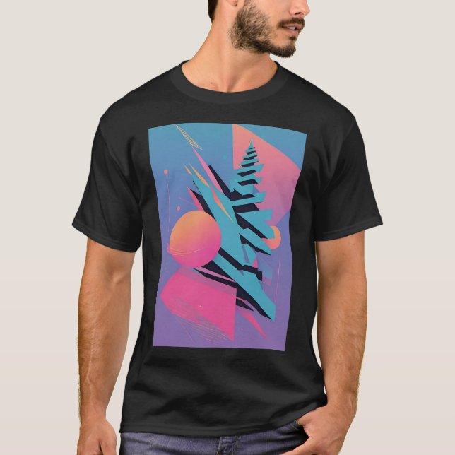 Memphis design - Ken Gage Art T Shirt (Framsida)