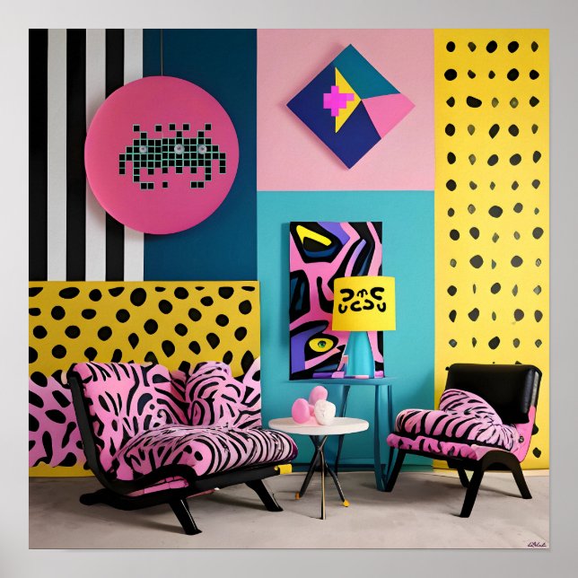 Memphis Design Reception Dream Poster (Framsidan)