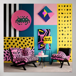 Memphis Designmottagning Dröm Poster