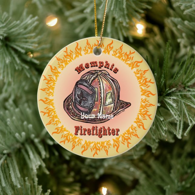 Memphis Firefighter ornament (Träd)