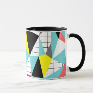 Memphis, geometriska former mugg