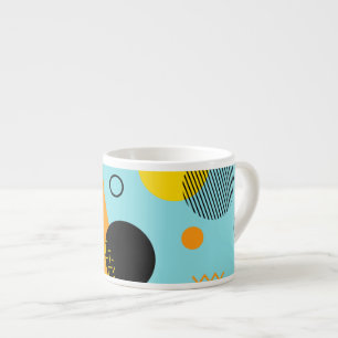 Memphis, hipster, trendig, coola illustration espressomugg
