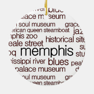 Memphis i Brown Julgransprydnad Keramik