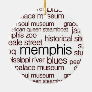 Memphis i Brown Julgransprydnad Keramik