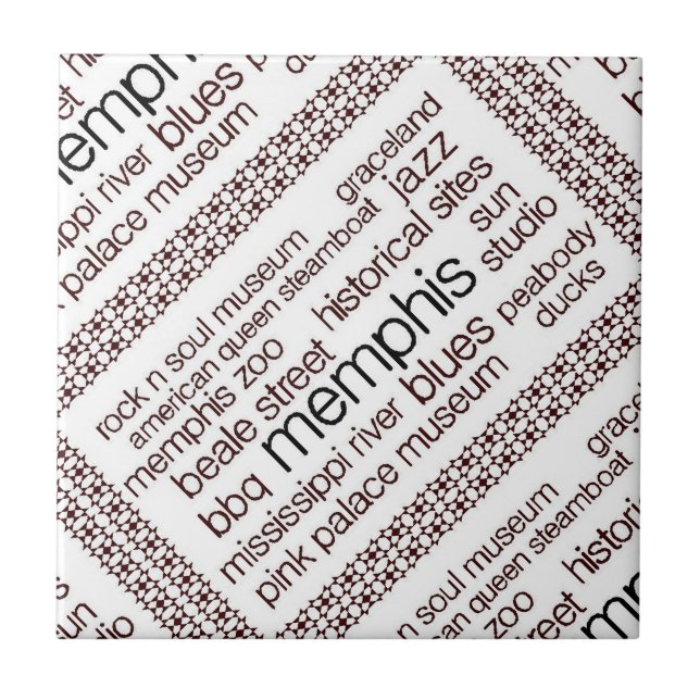 Memphis i Brown Kakelplatta (Framsidan)