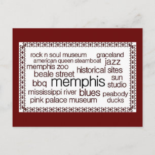 Memphis i brunt vykort