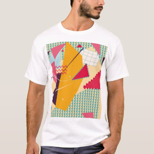 Memphis-läge: Retro Geometric Trend T Shirt