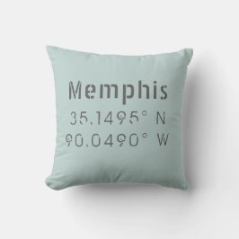 Memphis Longitud Latitude Dekorativ kudde