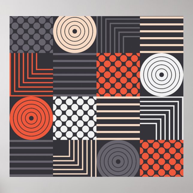 Memphis Magic: Geometric Banner Roligt Poster (Framsidan)